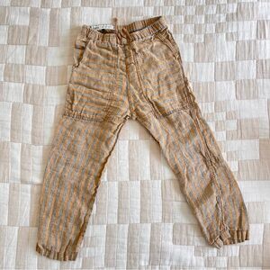 Zara Collection Striped Linen Pants